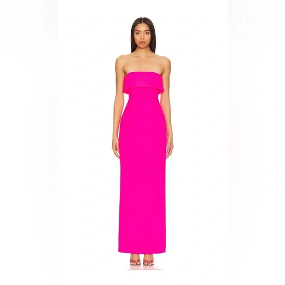 strapless open back dress Saylor Meadow Maxi Dress in Orchid – Suite 201